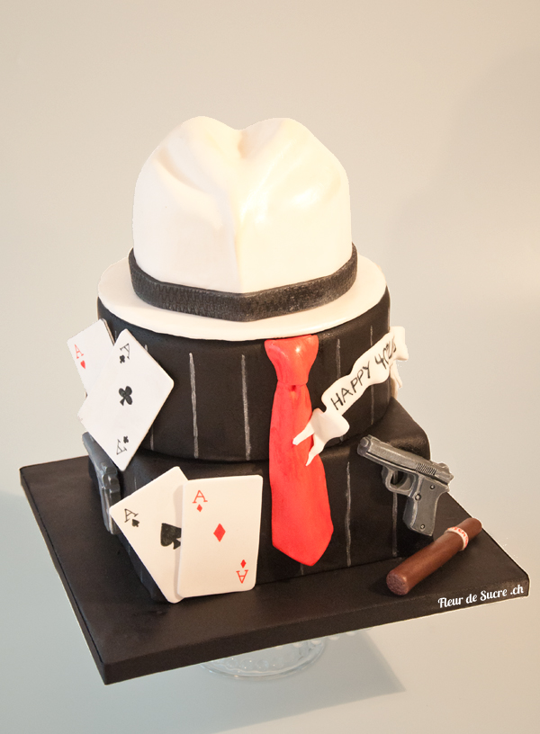 Geburtstagstorte al capone mafia swinging 20ties