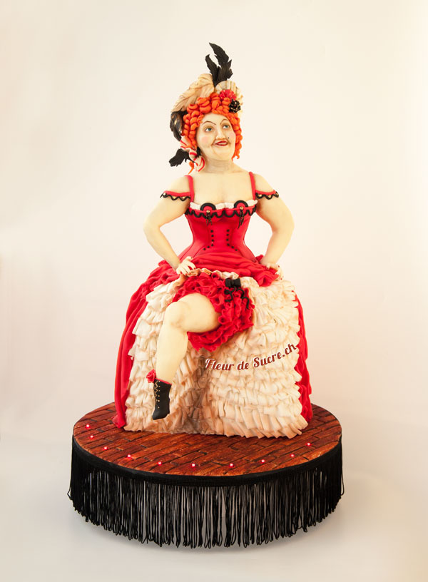 3D Torte Can Can Tänzerin
