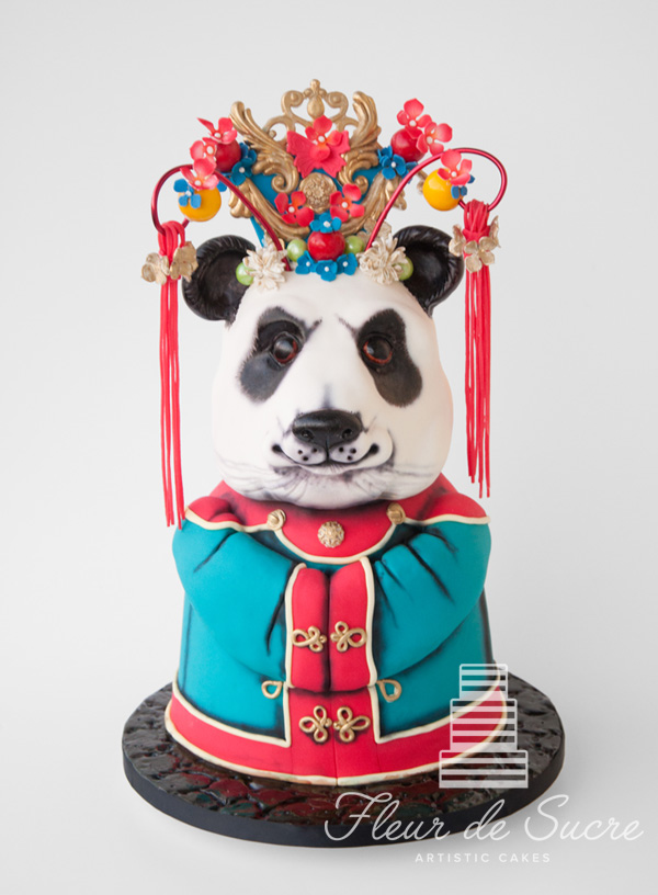 3D Torte Geburtstagstorte Panda Chinese Opera